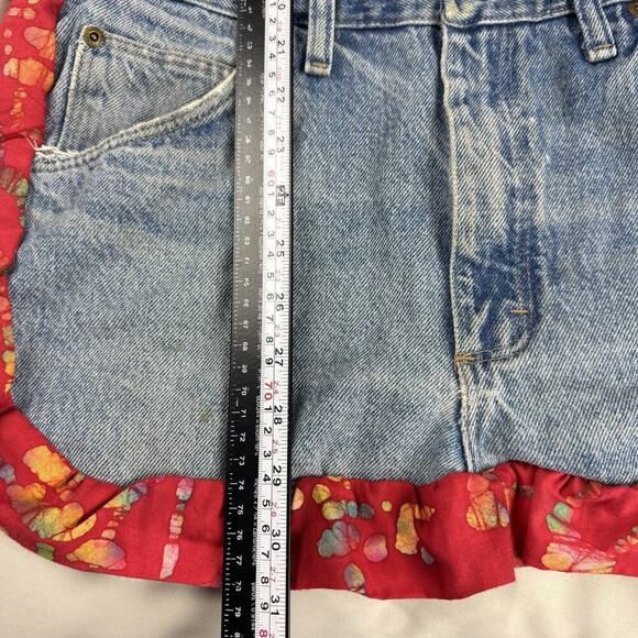 Handmade Upcycled Denim Bib Apron OS Cottagecore Country DIY Artsy Mixed Media - Picture 13 of 14